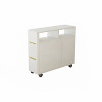 Slim Gap Cabinet Space-Saving Mobile End Table Modern Minimalist design