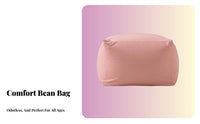 Single-Person Bean Bag Sofa Comfortable Floor Lounger Relaxing Easy to Move for Young Adults, Teens, Balcony, Bedroom, Dorm Room