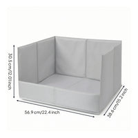 Portable Foldable Pet Litter Box Soft-Sided Collapsible Litter Box Easy to Clean Cat Toilet Sturdy for Camping