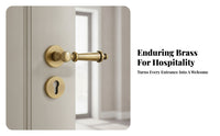 Cylindrical Door Handle with Rosette