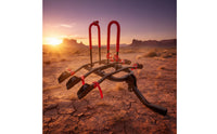 3-Bike Rack with Padded Arms Foldable 3-Bike Carrier Compact for Cyclists, Families, Road Trips, Trail Riding