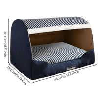 Insulated Indoor Dog House Bed, Removable, Non-Slip Den