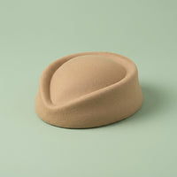 Pillbox Hat for Women Stewardess Uniform with Round Top Design, Lightweight Non-Woven Material Airline Attendant Cap for Band Performance