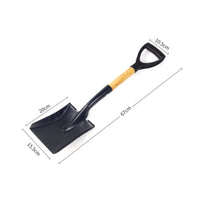 Garden Spade Heavy Duty D Handle Portable for Outdoor, Camping