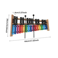27 Note Glockenspiel Matte Finish Keys Chromatic Xylophone for School, Beginners