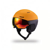 Integrated Ski Helmet with Visor Padded Snowboard Helmet with Visor Vented Adjustable for Skiers, Snowboarders, Adults, Skiing, Snowboarding, Winter Sports