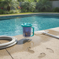 Pool Leaf Canister with Basket Transparent Leaf Catcher with Basket