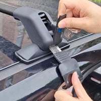 Roof Rack Crossbars Clamp on Roof Rack Crossbar No Hole Cross Rails with Brackets for Commuters, Small Cars, Two Wheelers