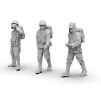 1/72二战兵人1/64怀旧小兵1/35士兵军人白模小摆件微缩兵人微型