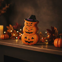 Pumpkin Tin Box Decorative Tin Box with Lid Orange Container for Home Decor