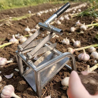 Double Blade Garlic Cutter Multi-Function Garlic Base Cutter Easy to Use Crop Cutting Tool for Farmers, Gardeners, Harvest Time, Farmland