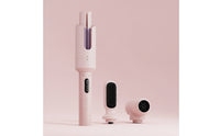 3 Heat Settings Hair Styling Tool with Interchangeable Heads 360° Swivel Curling Wand with Interchangeable Barrels Anti-Scald Electric Hair Wand Two Voltage Options Voltage