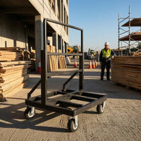 Foldable Panel Trolley Swivel Casters Glass Trolley Brake Wheels Door Vehicle Heavy Duty