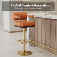 Adjustable rotating Bar Stool Modern Design Counter Chair Stable Wide Base for Pub