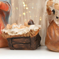 Resin Nativity Scene Hand-Painted Nativity Figurine Set Long-Lasting