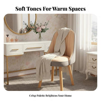 Upholstered Seat Wooden Chair Multi-Purpose Upholstered Makeup Chair for Bedroom