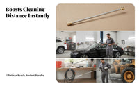 Threaded Ends Pressure Washer Extension Wand Slim 40 Cm Extension Wand Brass-Colored Stainless Steel Lance