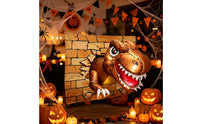 Inflatable Dinosaur Car Decoration Cartoon Dinosaur Trunk Inflatable Oversized Vehicle Trick-or-Treating Decor for Garage