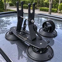 Suction Cup Mounting Bracket Matte Black Fixture Hardware Industrial Finish