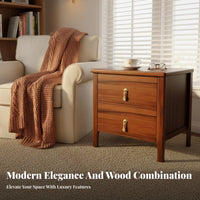Bedside Storage Table Light Luxury design Single-Drawer End Table for Homeowners