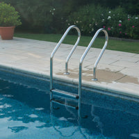 Stainless Steel Pool Ladder Rust Resistant Pool Ladder with Anti-Slip Steps Heavy Duty