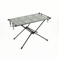 Compact Camping Table with Carbon Steel Tabletop Lightweight Furniture for Campers, Backpackers
