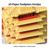 Creative Gift 3D Paper Carving Memo Pad Aesthetic Design Tear-Away Sculpture Notepad Multifunctional for Students, Gifting, Study Room, Home