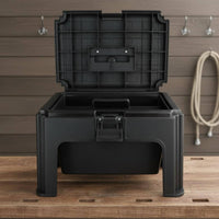 Plastic Tool Box Carry Handle Divided Tool Box Raised Legs for Stable
