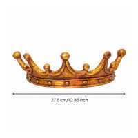 Classic Coronet Wall Hook Raised Dot Details Resin Wall Hook Rustic Style Home Decor for Entryway