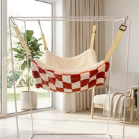 Cat Hammock for Cage, Winter Warm Soft Hanging Cat Bed, Soft Swing and Cage Accessories for Indoor Universal Breeds, Standard Size Winter Bed