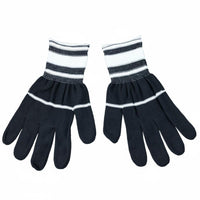 Knitted Work Gloves Non-Slip Two-Tone Work Gloves Breathable for Factory Workers