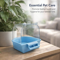 Transparent Bird Bath Cage, Non-Slip Bird Bath for Cage, External Bird Bath, Bird Cage Shower, Small - Image 9
