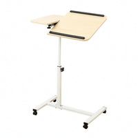 Mobile Bedside Desk Space Saving Height Adjustable Desk Sturdy Foldable Laptop Table for Sofa Side