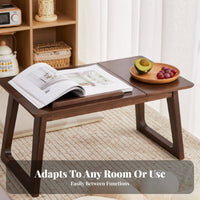 Foldable mat-design Table Japanese design Floor Desk Space-Saving for Bedroom, Adults