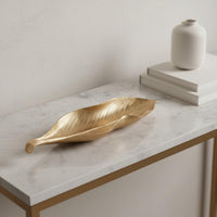 Gilded Geometric Tray Decorative Gilded Metal Decor Tray Textured Finish