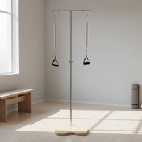 Pilates Ped-O-Pull Wood Base Exercise Gear Top Bar for Home Gym