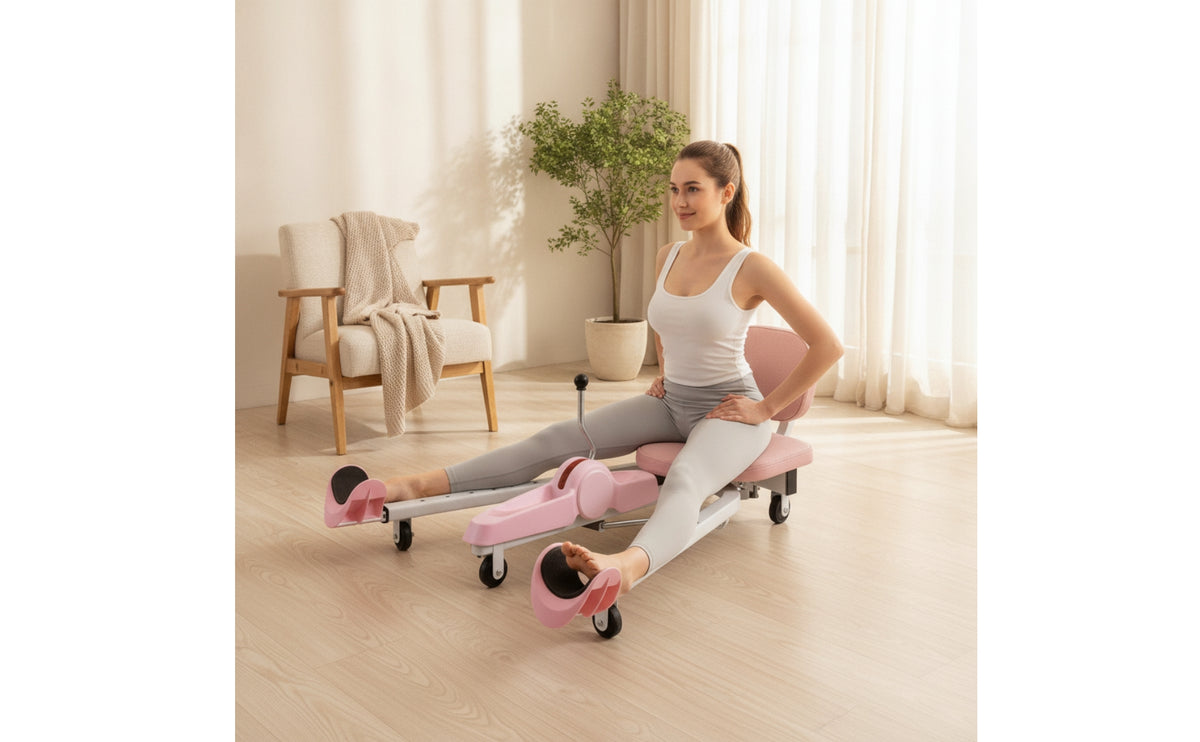 Leg Stretching Machine with Wheels Wear-Resistant Leg Split Machine Heavy Duty for Dancers, Yogis, Home Gym, Dance Studio