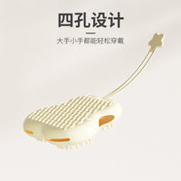 新款宠物硅胶撸猫手套洗澡刷 梳毛清理梳 去浮毛清洁梳批发