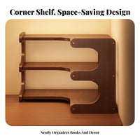 Multi-Tier Corner Organizer Space-Saving three-tier Standing Rack Multifunctional