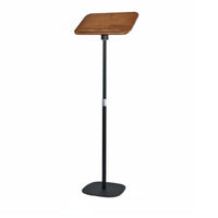 Adjustable Book Holder Versatile Floor Book Stand Solid Wood Panel Standing Books Holder for Students, Study