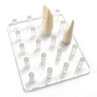 Acrylic Mouthpiece Display Board with Posts Transparent Saxophone Mouthpiece Stand Clear Multi-Slot for Saxophonists, Clarinetists