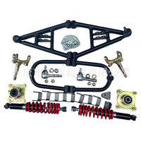 Custom Four-Wheel Steel Tube Vehicle Beach Kart Modified Front Swing Arm Suspension Disc Brake Knuckle Flange Shock Absorber Assembly