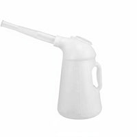 Dust-Proof Cap Graduated Oil Pitcher Translucent Body Oil Measuring Container Contamination Protection for DIY Enthusiasts, Garage, Workshop