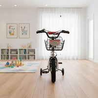 Children's Bike with Training Wheels Lightweight Boys Girls Children's Cycle Double Brakes Young Child Children's Cycle with Basket for Beginners