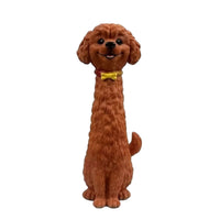 Dog-Shaped Vase Slim Figurine Playful for Desk