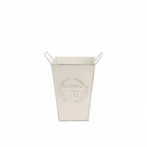 Iron Pail Side Handles Metal Pail Uncovered Top