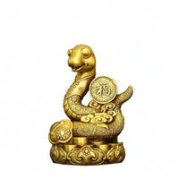 Snake Figurine Compact Sculpture Exotic for Collectors