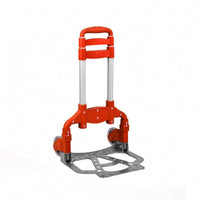 Hand Truck with Extending Handle Compact Foldable Truck Heavy-Duty Portable Cart for Shopping, Travel