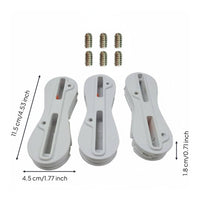 3 Pieces 8-Shaped Fin Slot Fin Plug Easy Installation Fusion Fins Plug Set Impact Resistant Tail Fins Slot for DIY Builders