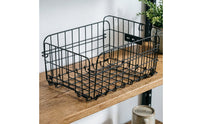 Folding Rear Bike Basket Wire Bike Basket with Mounting Plates Easy Installation for Daily Commuting